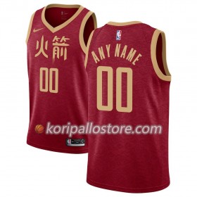 Houston Rockets Custom 2018-19 Nike City Edition Punainen Miesten Pelipaidat Swingman 